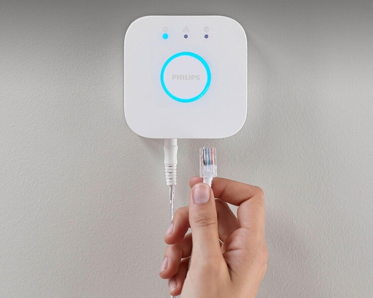 Een Philips Hue Bridge v3 zou de Hue Bridge v2 (op de foto) opvolgen. (Afbeeldingsbron: Philips Hue)