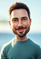 Afbeelding gegenereerd met Portrait Studio AI in de modus "3D-cartoon".