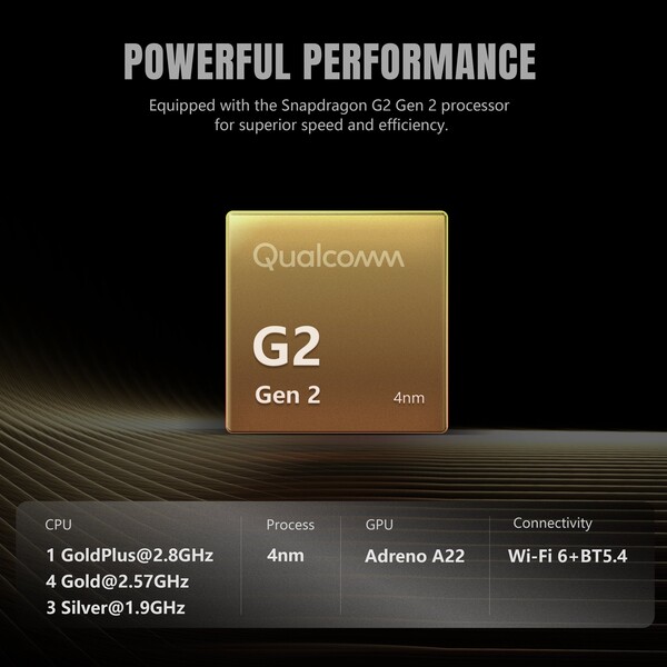 De Retroid Pocket G2 wordt aangedreven door de Snapdragon G2 Gen 2. (Afbeelding bron: Retroid)