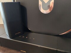 De verhoudingen weerspiegelen de audioprestaties: krachtige bas, maar minder overtuigend surroundgeluid (Afbeelding bron: Notebookcheck)