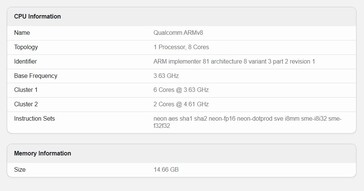 POCO F8 Ultra op Geekbench