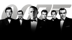 Een afbeelding van prominente acteurs die James Bond speelden (bron: Amazon MGM Studios)