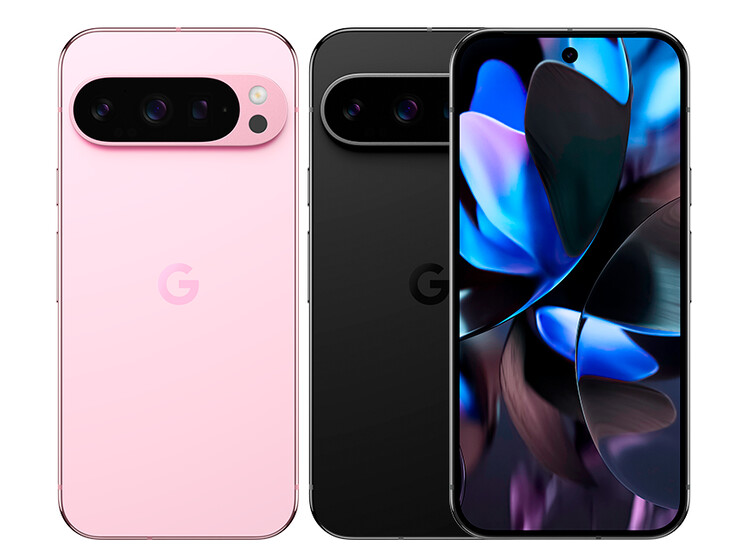 De Pixel 9 Pro in twee van de vier lanceringskleuren. (Afbeeldingsbron: @MysteryLupin)