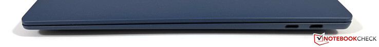 Rechts: 2x USB-C 3.2 Gen.2 (10 GBit/s, DisplayPort-ALT-modus, Power Delivery)