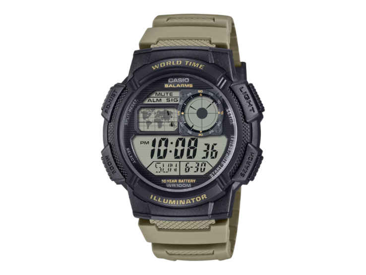 Het Casio AE1000W-5AV horloge. (Afbeeldingsbron: Casio)