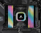 Corsair Vengeance RGB Pro SL DDR4-geheugen getoond in moederbord (Afbeelding bron: Corsair)