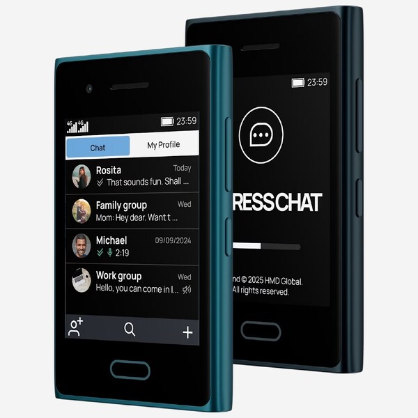 De HMD Touch 4G wordt geleverd met een berichten-app die ook beschikbaar is voor Android en iOS. (Afbeeldingsbron: HMD)