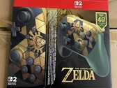 Switch 2 Pro-controller met Zelda-thema. 