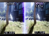 XeSS is bijna 2x sneller dan native. (Afbeelding Bron: Intel)