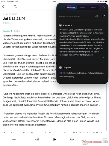 Een Duitse voordracht is woordelijk opgenomen en op passende wijze bewerkt door AI.