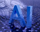 Een decoratieve afbeelding met de tekst "AI" (Afbeelding bron: Steve Johnson via Unsplash; bijgesneden)