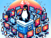 Als deze trend doorzet, zou de Linux-desktop in de toekomst de grens van 5% kunnen doorbreken (Afbeelding: gegenereerd met Dall-E 3).