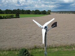 De eerste vijf prototypes van de lichtgewicht kleine windturbine zijn al overgedragen aan de BBF Group om getest te worden. (Afbeeldingsbron: Fraunhofer Instituut)