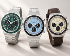 De drie nieuwe varianten van de Q Timex Chronograph zijn verkrijgbaar in de kleuren groen, ijsblauw en kaki.