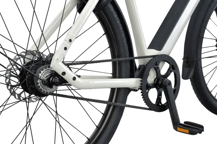 De Raleigh One heeft een Gates carbon riemaandrijving voor weinig onderhoud en een vetvrije werking (Afbeelding bron: Raleigh)