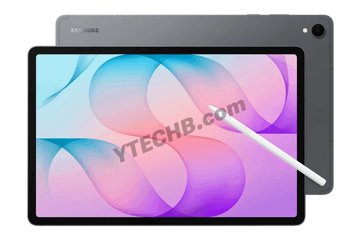 Uitgelekte afbeelding van de Galaxy Tab S12+ in grijze uitvoering