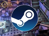 Een afbeelding met het Steam-logo en de game Solasta: Crown of the Magister, nu met 75% korting op Steam.