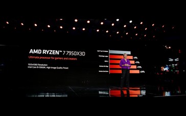 Zen 4 X3D-prestaties versus de Intel Core i9-13900K (afbeelding via AMD)