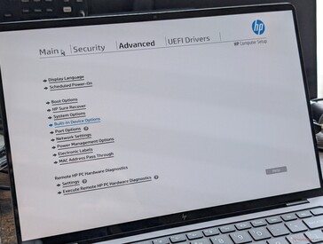 BIOS instelmenu