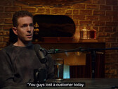 Glenn Howerton explaining his Model X key fob ordeal (image: Always Sunny Podcast/YouTube)