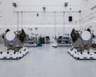NASA's twee ESCAPADE-ruimtevaartuigen (bron: Rocket Lab; bijgesneden)