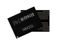 De Chinese startup Numemory introduceert een Intel Optane-achtige geheugenchip in opslagklasse. Afgebeeld: Een NM101 chip aangeboden door Numemory. (Afbeeldingsbron: Numemory)