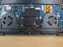Dubbele ventilatoren in de Samsung Galaxy Book3 Pro 360