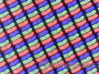 Glanzende overlay voor scherpe subpixels en minimale korreligheid