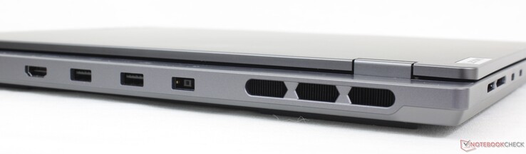 Achterkant: HDMI 2.1, 2x USB-A 3.2 Gen. 2, AC-adapter