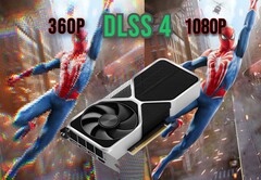 Nvidia RTX 4060 klokt 90 FPS in Spider-Man 2 geüpscaled naar 1080p van 360p met DLSS 4. (Afbeelding bron: Steam, bewerkt)