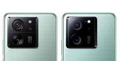 De Xiaomi 13T met en zonder Leica-logo. (Afbeeldingsbron: @Sudhanshu1414 - bewerkt)