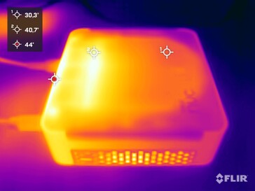 Intel NUC 13 Desk Edition Kit vs. stresstest (linkerzijde)