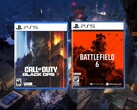 Call of Duty: Black Ops 7 en Battlefield 6 detailhandel doos foto's (Afbeelding bron: Amazon, Activision met bewerkingen)