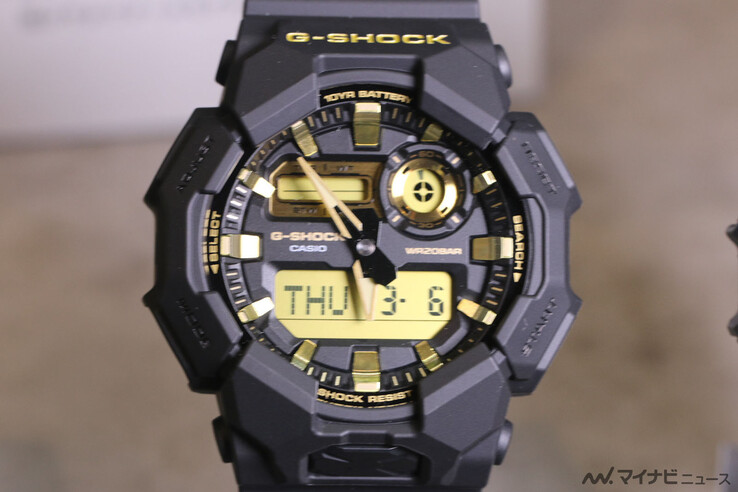 Het Casio G-Shock GA-010GB-1A9 horloge. (Afbeeldingsbron: MyNavi News)