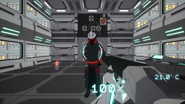 Afgebeeld: Een gameplay-screenshot van Cyberfrags '69.