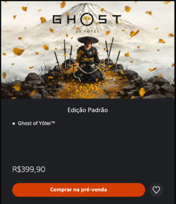 Ghost of Yotei Brazil PS Store prijs (Afbeelding bron: screenshot, Braziliaanse PlayStation Store)