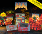 Limited Run Games brengt naast andere goodies voor verzamelaars een gethematiseerde SNES DOOM Cartridge uit (bron: Limited Run Games)