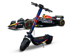 De Red Bull Racing E-Scooter RS 1200 AT is alleen goedgekeurd voor de openbare weg in Oostenrijk. (Afbeelding bron: Red Bull)