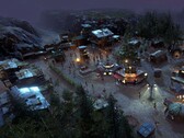 Een afbeelding van een stad in „Surviving the Aftermath“, nu met 70% korting op Steam.