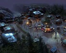 Een afbeelding van een stad in „Surviving the Aftermath“, nu met 70% korting op Steam.