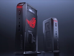 De ROG NUC (2025) wordt geleverd in een enkele uitvoering die bedoeld is om verticaal te worden gebruikt. (Afbeeldingsbron: Asus)