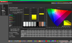 ColorChecker vóór kalibratie (P3)