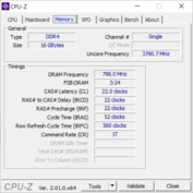 CPU-Z Geheugen