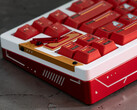Chilkey Slice68 HE gaming toetsenbord in het rood gezien vanaf de achterkant
