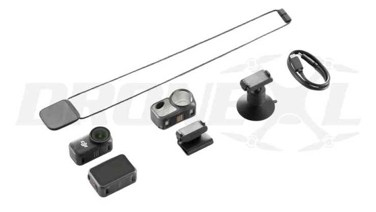 DJI levert verschillende accessoires bij elke Osmo Nano camera. (Afbeeldingsbron: via DroneXL)