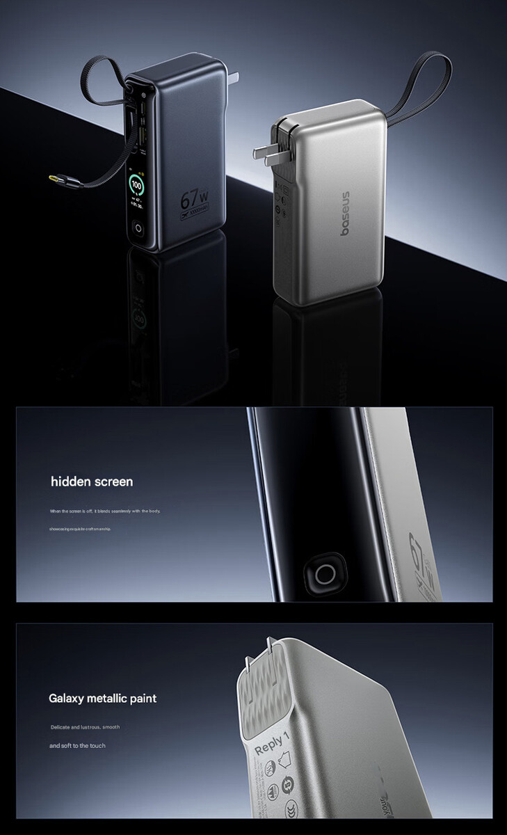 Ontwerp en kleuropties van de EnerGeek powerbank GT 21