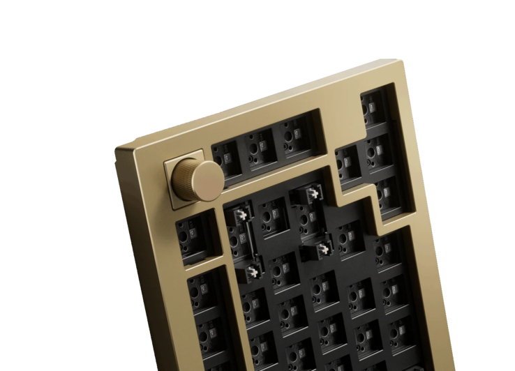 Keychron Q1 HE Copper Edition zonder keycaps en schakelaars. (Afbeeldingsbron: Keychron)