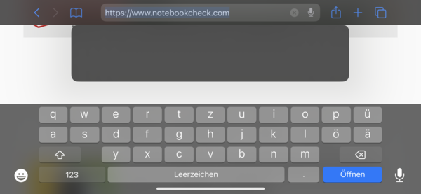 Toetsenbord liggende modus