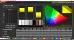 CalMAN ColorChecker gekalibreerd (DCI-P3 doelkleurruimte)