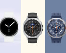 De drie aankomende Galaxy Watch releases van Samsung naast elkaar afgebeeld. (Afbeeldingsbron: via Evan Blass - bewerkt)